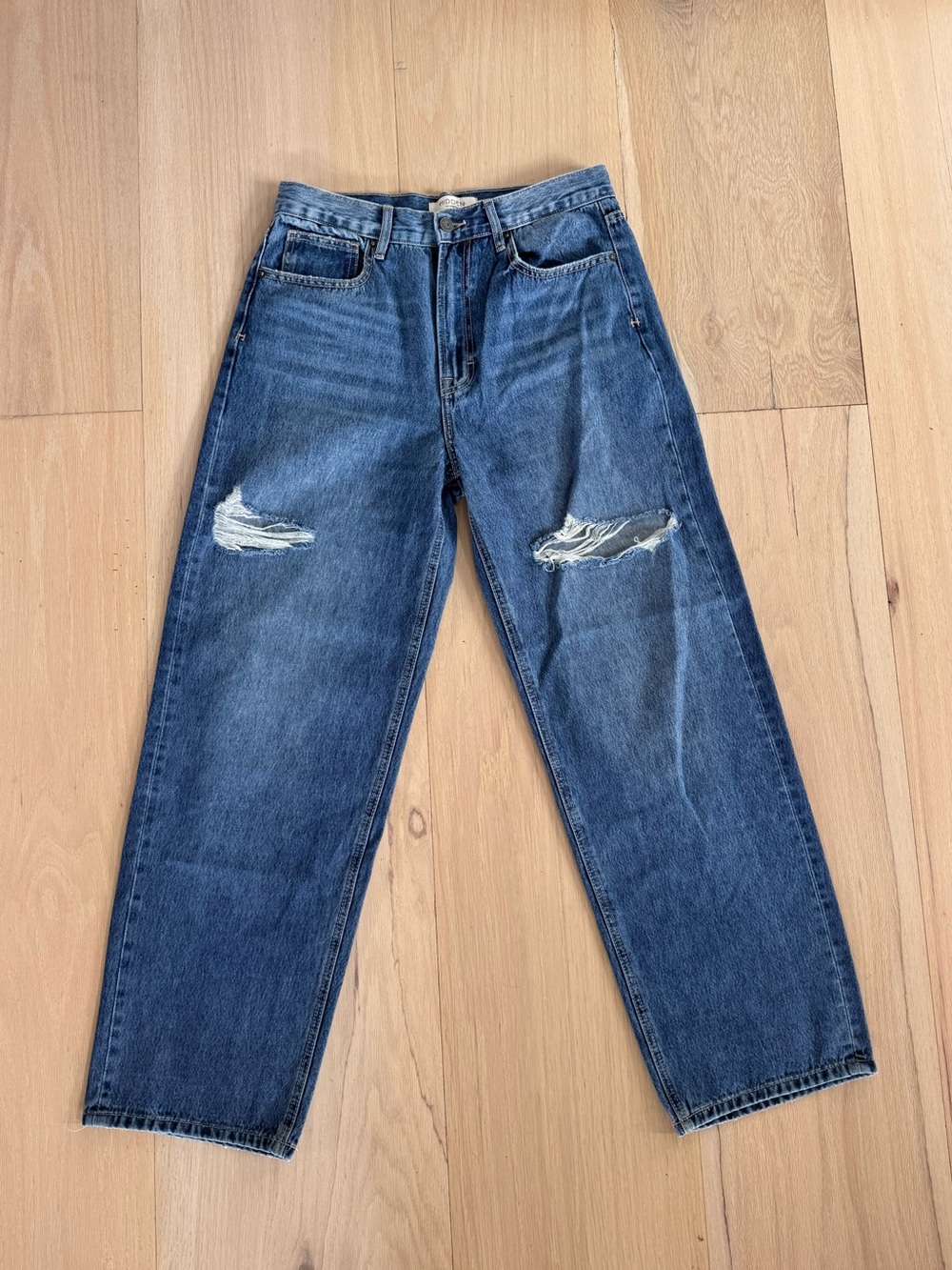 Hidden Jeans Alyx Highrise Baggy Jean Medium Dark Size 27 - Picture 2 of 8